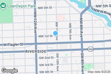 Map image of the property - 44 NW 10th Ave