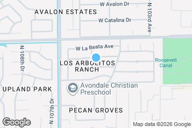 Map image of the property - 10538 W Roanoke Ave