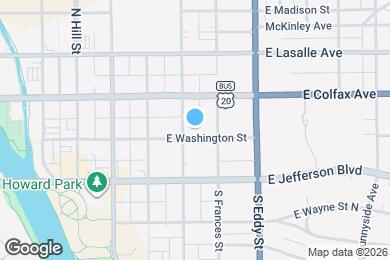 Map image of the property - 911 E Washington St