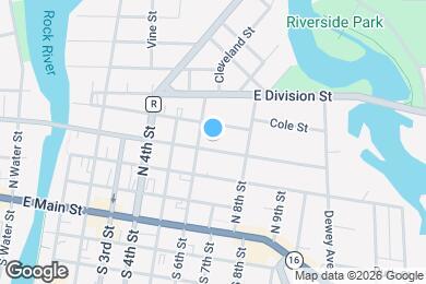 Map image of the property - 608 E Cady St