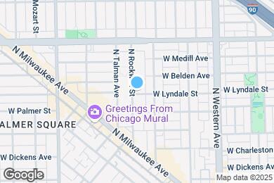 Map image of the property - 2331 N Rockwell St