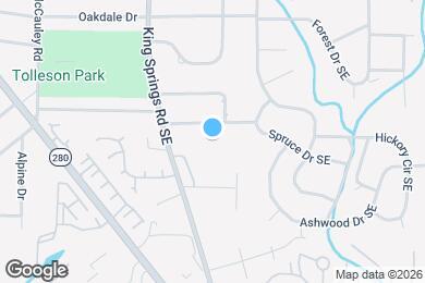 Map image of the property - 1268 Hayes Dr SE