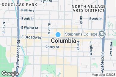 Map image of the property - 802 E Broadway