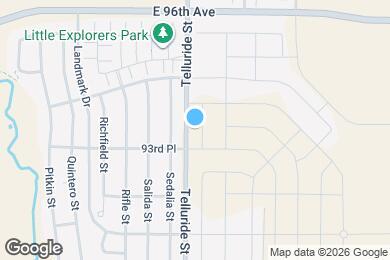 Map image of the property - 9389 Telluride Ct