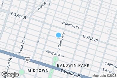 Map image of the property - 653 E 38th St