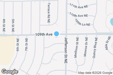 Map image of the property - 348 109th Ave NE