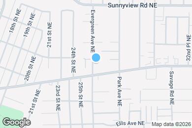 Map image of the property - 1762 Evergreen Ave NE