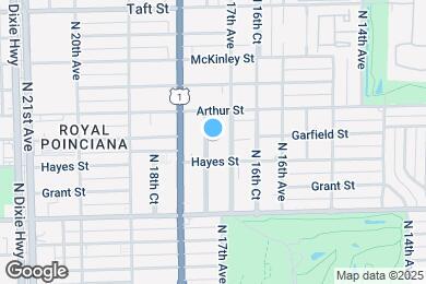 Map image of the property - 1123 N 17th Ct
