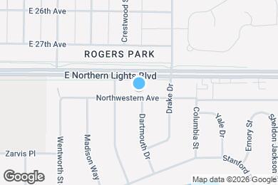 Map image of the property - 1833 Northwestern Ave