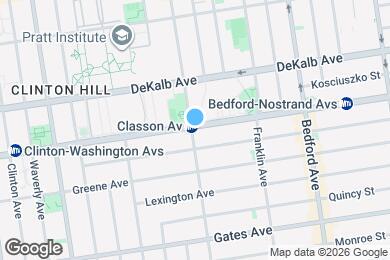 Map image of the property - 384 Lafayette Ave