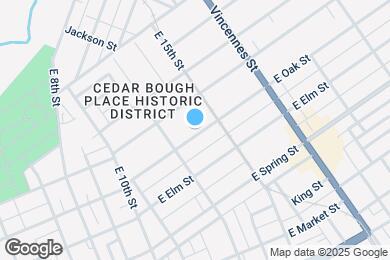 Map image of the property - 1401 E Oak St