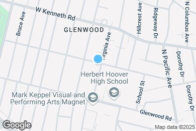 Map image of the property - 1367 Virginia Ave