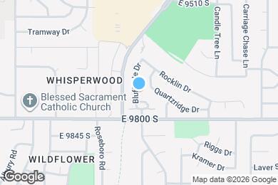 Map image of the property - 9735 Bluffside Dr