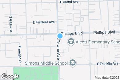 Map image of the property - 1538 S Towne Ave