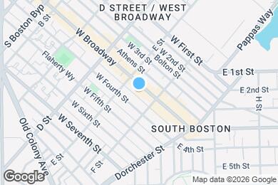 Map image of the property - 395 W Broadway