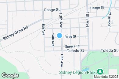 Map image of the property - 1303 Rose St