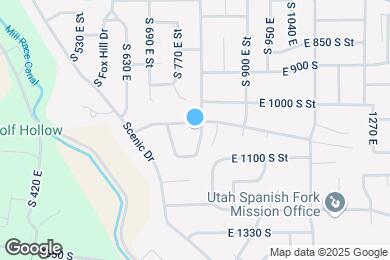 Map image of the property - 804 E 1050 S