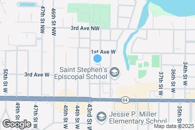 Map image of the property - 210 42nd St W