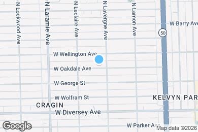Map image of the property - 5016 W Oakdale Ave
