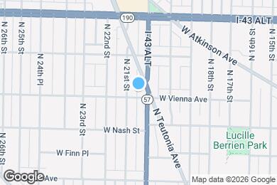 Map image of the property - 3805 N 20th St