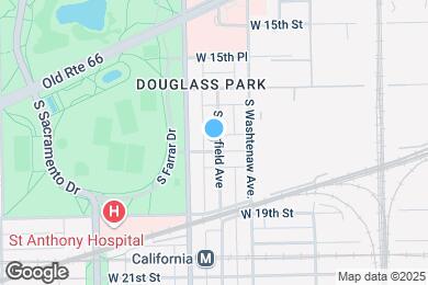 Map image of the property - 2734 W 18th St
