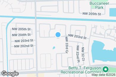 Map image of the property - 3410 NW 203rd St