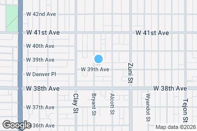 Map image of the property - 2551 W 39th Ave