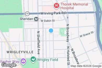 Map image of the property - 3824 N Fremont