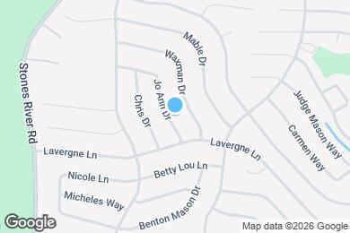 Map image of the property - 1633 Jo Ann Dr