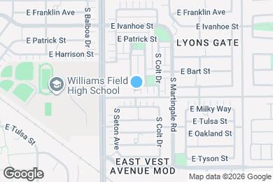 Map image of the property - 3301 E Loma Vista St