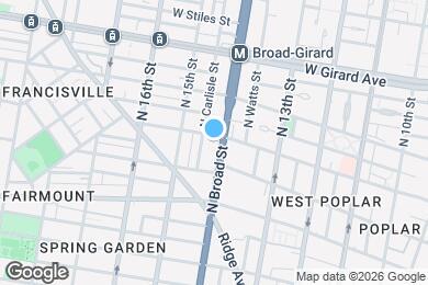 Map image of the property - 826 N Broad St