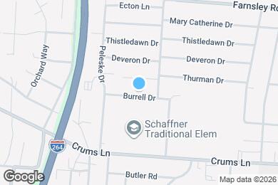 Map image of the property - 2309 Burrell Dr