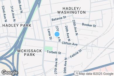 Map image of the property - 707 27th Ave N