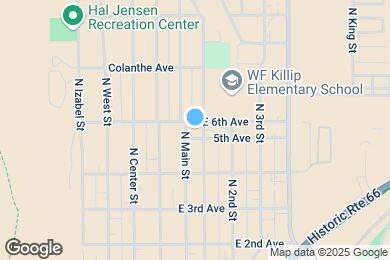 Map image of the property - 2101 E 6th Ave