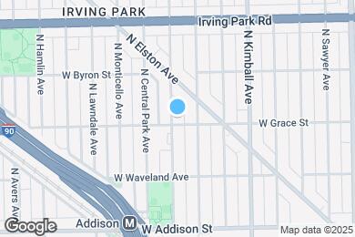 Map image of the property - 3805 N Drake Ave