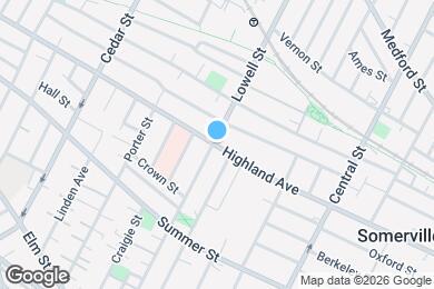 Map image of the property - 217 Highland Ave