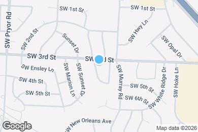 Map image of the property - 303 S.W. Pinnell Dr
