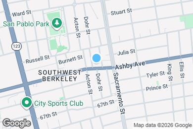 Map image of the property - 1419 Ashby Ave