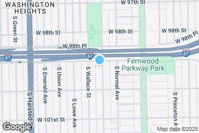 Map image of the property - 9908 S Parnell Ave