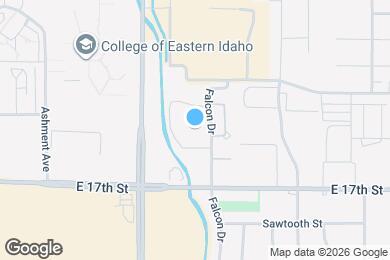 Map image of the property - 1524 Falcon Dr