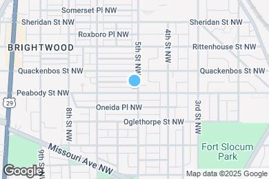 Map image of the property - 501 Peabody St NW