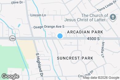 Map image of the property - 1884 E 4500 S