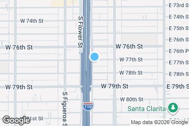 Map image of the property - 7704 S Grand Ave