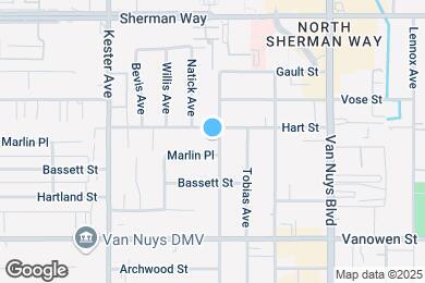 Map image of the property - 6945 Cedros Ave