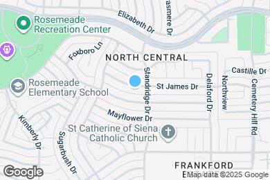 Map image of the property - 1616 St James Dr