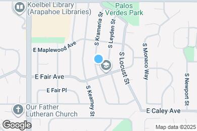 Map image of the property - 6174 S Krameria St
