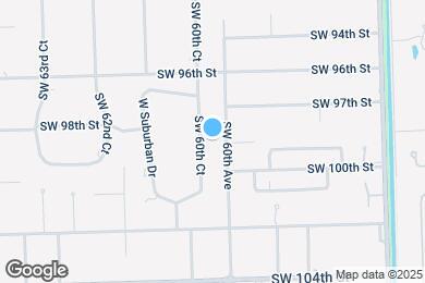 Map image of the property - 9801 SW 60th Ct