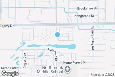 Map image of the property - 4105 Upland Bend Dr