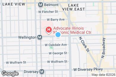 Map image of the property - 843 W Wellington Ave