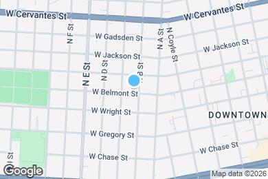 Map image of the property - 804 W Belmont St